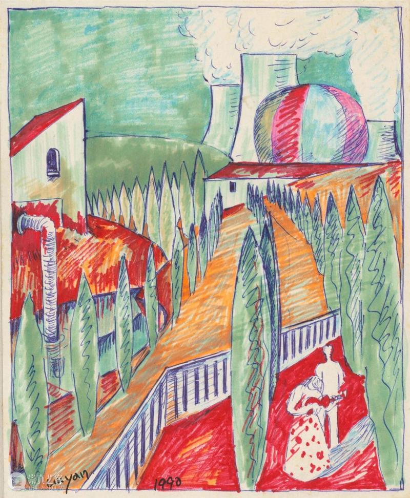 展览｜“刘彦手稿1984-1990”在宋庄美术馆开放 宋庄美术馆 刘彦 手稿 ACAC 艺术 档案 宋庄美术馆一楼 作品 现场 舒群 崇真艺客