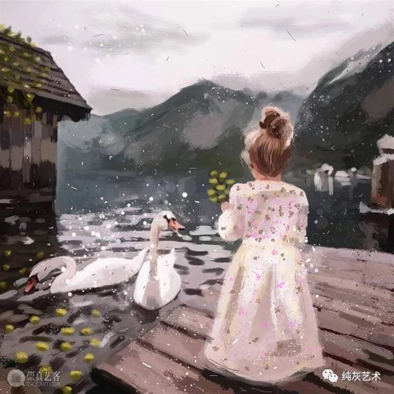 美好的孩童时光  纯灰艺术 孩童 时光 印度 艺术家 笔下 颜色 画面 人物 光影 视觉 崇真艺客