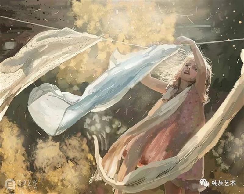 美好的孩童时光  纯灰艺术 孩童 时光 印度 艺术家 笔下 颜色 画面 人物 光影 视觉 崇真艺客