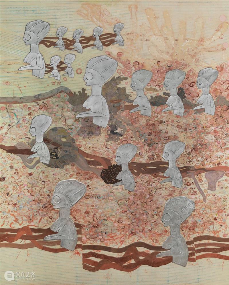 展览现场：埃伦·加拉格尔个展「渔获的狂喜」@豪瑟沃斯伦敦 埃伦·加拉格尔 渔获 豪瑟 沃斯 伦敦 现场 个展 Gallagher 层次 作品 崇真艺客