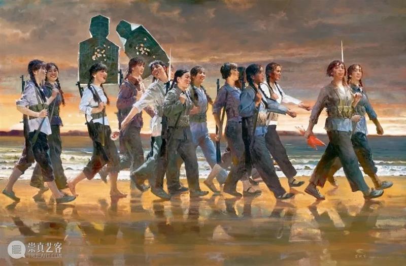 我为红色作品讲党史（二） | 油画《海岛女民兵》 红色 作品 党史 海岛女民兵 油画 精品 微党课 中国共产党 浙江美术馆 系列 崇真艺客