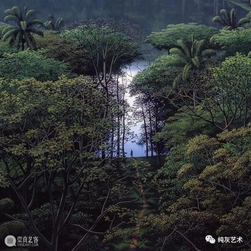 古巴在世最贵的艺术家作品 古巴 艺术家 作品 浪漫主义 Tomás 画作 家乡 荒野 林场 全景 崇真艺客