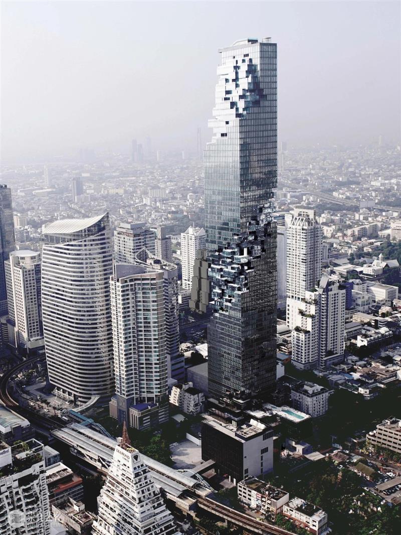 像素塔楼，王权大京都大厦 / 奥雷·舍人建筑事务所 王权 大京都大厦 建筑 塔楼 像素 奥雷·舍人 事务所 高楼大厦 MahaNakhon 高楼 崇真艺客