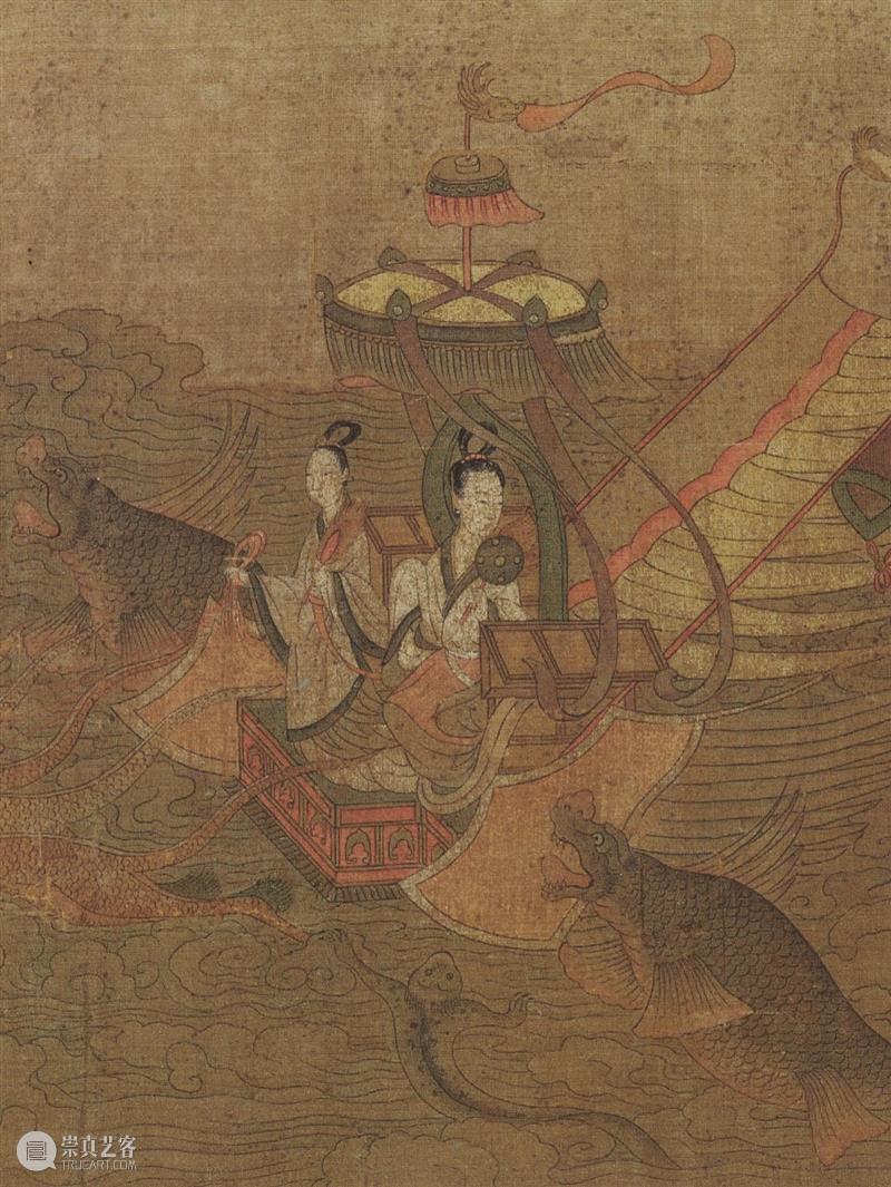 高清赏古画：故宫博物院藏“洛神赋图”免费下载 洛神赋图 故宫博物院 古画 摹本 洛神赋 建安 时期 文学家 曹植 曹操 崇真艺客
