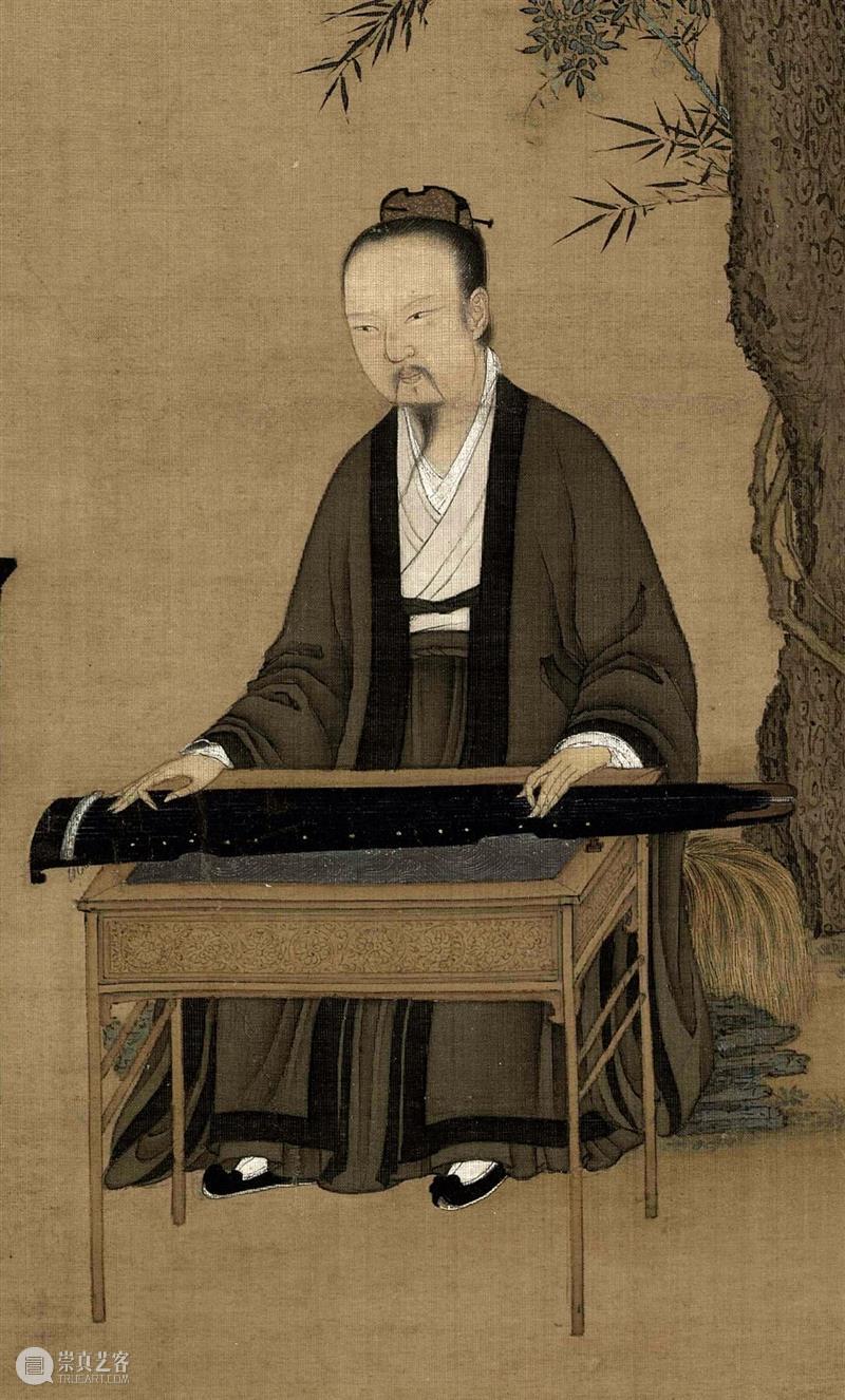 高清赏古画：“宋徽宗听琴图”免费下载 古画 宋徽宗 听琴图 北宋 赵佶 绢本 设色 北京故宫博物院 官僚 贵族 崇真艺客