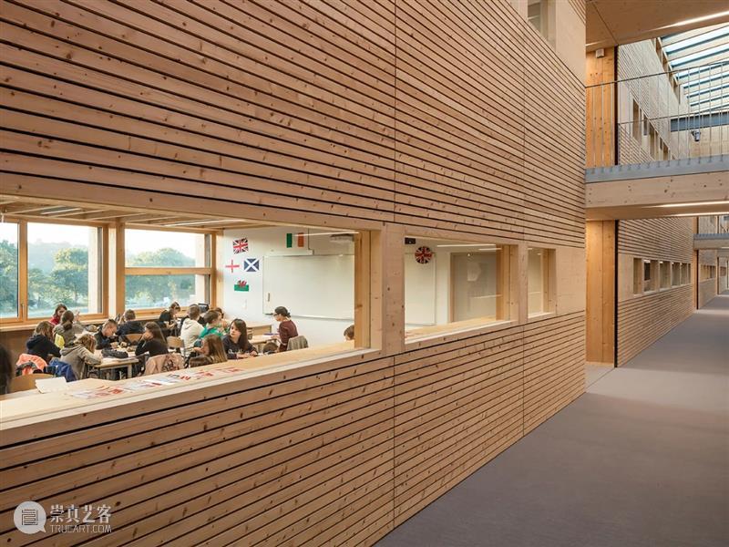‘木制’学院  / Dietrich | Untertrifaller + Colas Durand Dietrich BoeglyLamballe 学院 法国 布列塔尼 学生 建筑材料 木材 建筑 六面体 崇真艺客