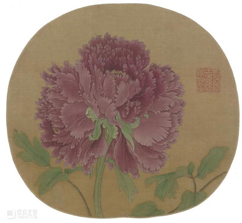 圣佳艺文志 | 花开富贵，四时花卉记 — 牡丹 牡丹 花卉 花开富贵 圣佳 艺文志 宋人 牡丹图 纨扇页 绢本 故宫博物院 崇真艺客