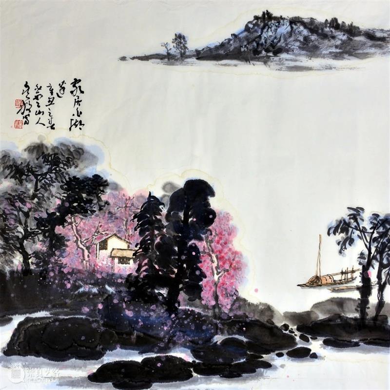山水画卷  锦绣河山一一吴放山水小品画展座谈会报道 山水 小品 座谈会 画展 画卷 华诞 盛世 中国共产党 湖北省美术家协会 湖北 崇真艺客