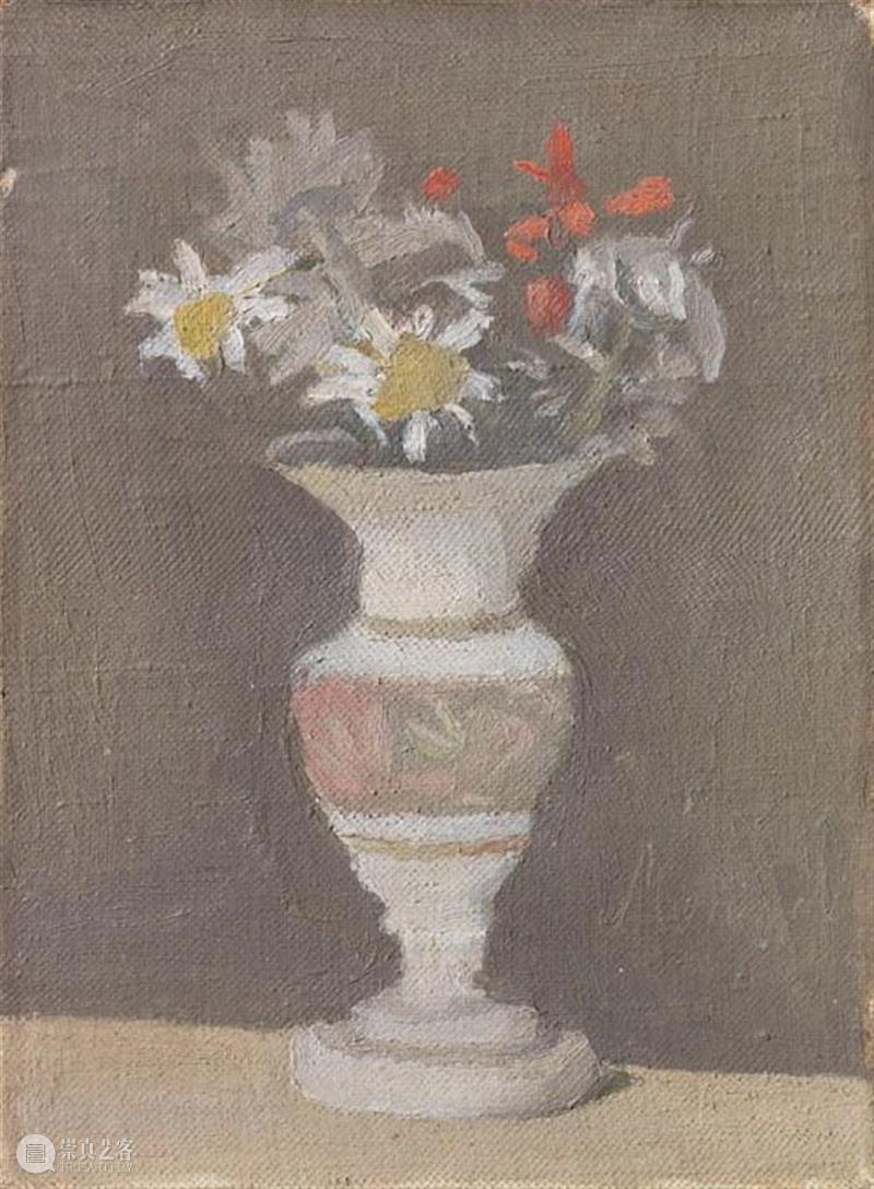 今日生日｜乔治·莫兰迪（Giorgio Morandi） 乔治·莫兰迪 Morandi 生日 花卉 布面 油画 厘米 博洛尼亚 工作室 Lionni 崇真艺客