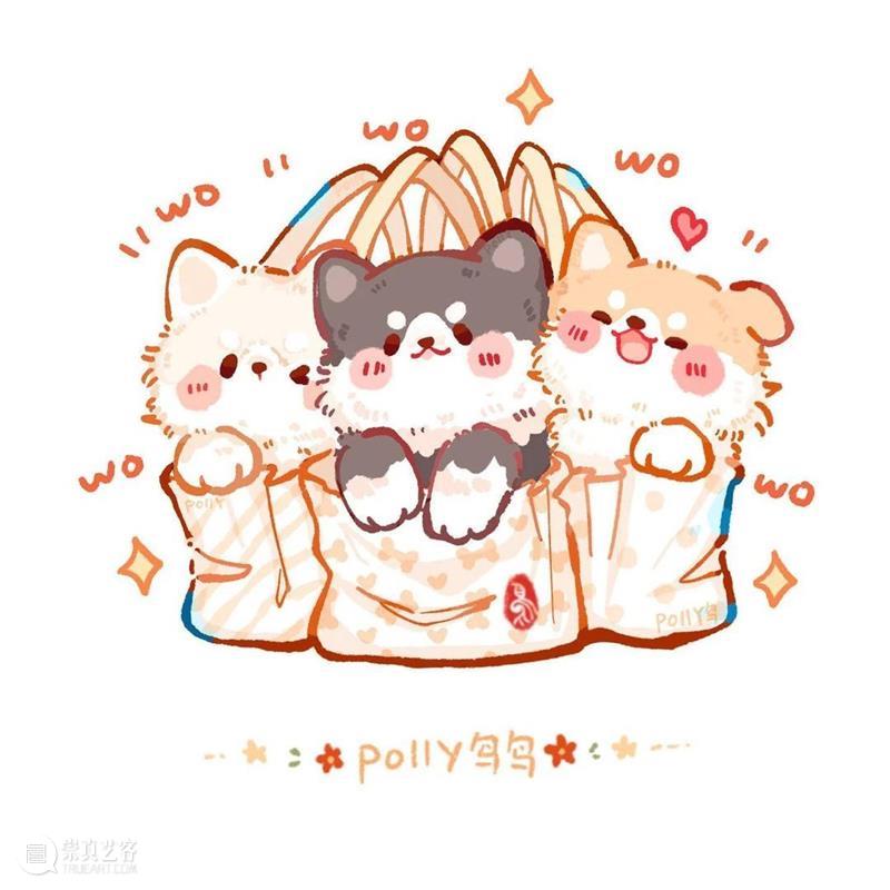 超萌的小兔子和小猫插画，软乎乎的好想抱在手上 ~ —— Polly 鸟鸟 小兔子 小猫 插画 软乎乎 手上 Polly END 崇真艺客