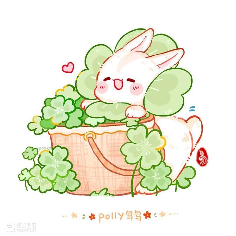 超萌的小兔子和小猫插画，软乎乎的好想抱在手上 ~ —— Polly 鸟鸟 小兔子 小猫 插画 软乎乎 手上 Polly END 崇真艺客