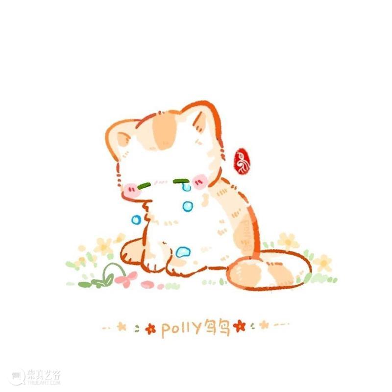 超萌的小兔子和小猫插画，软乎乎的好想抱在手上 ~ —— Polly 鸟鸟 小兔子 小猫 插画 软乎乎 手上 Polly END 崇真艺客