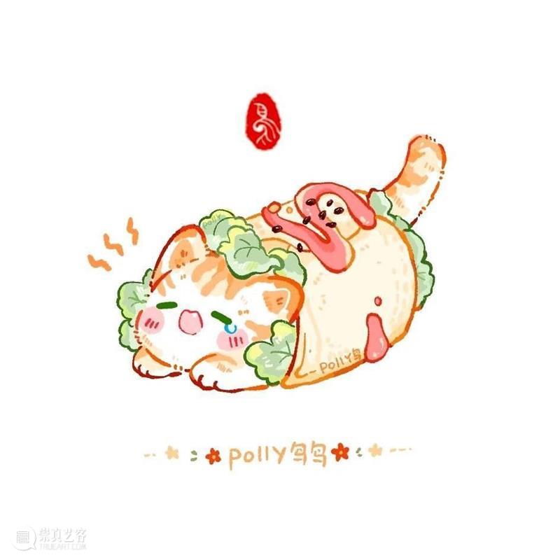 超萌的小兔子和小猫插画，软乎乎的好想抱在手上 ~ —— Polly 鸟鸟 小兔子 小猫 插画 软乎乎 手上 Polly END 崇真艺客