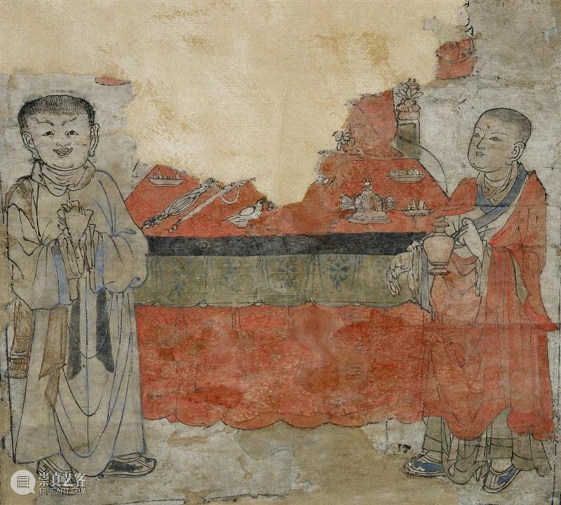 馆藏中国：流落俄国的西夏文物（绘画部分） 崇真艺客