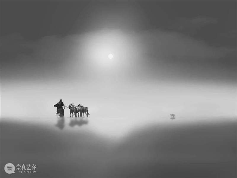 赵云 · 2021大理 ·《天马西极》 天马西极 赵云 大理 神交梦回 云奔腾 骏马 云雾 高山 日月 现实 崇真艺客