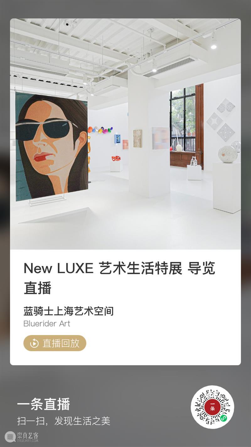 BlueriderDaily 一条直播回放 New LUXE LUXE 程序 创办人 wang 群展 导览 艺术家 作品 理念 之后 崇真艺客