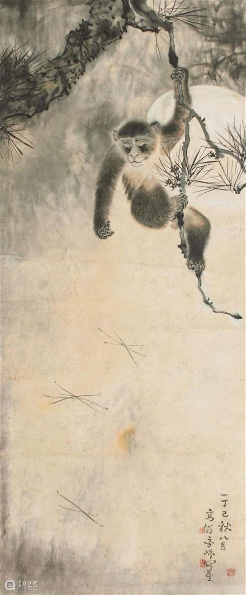 真假猿丨《松猿图》与“仿作”的背后 松猿图 背后 真假猿丨 拍卖行 高奇峰 作品 其中 镜片 风格 真实性 崇真艺客