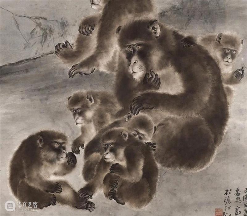 真假猿丨《松猿图》与“仿作”的背后 松猿图 背后 真假猿丨 拍卖行 高奇峰 作品 其中 镜片 风格 真实性 崇真艺客