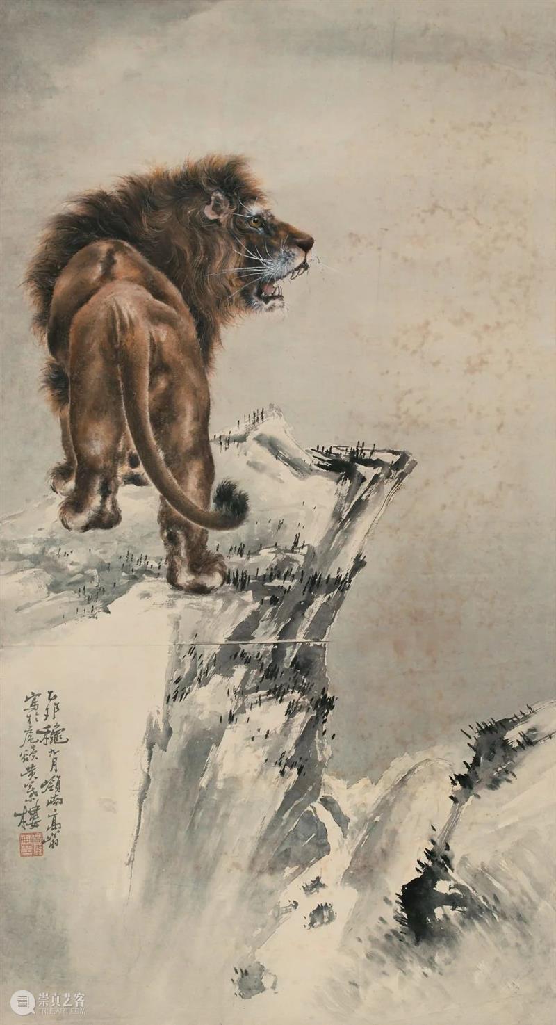真假猿丨《松猿图》与“仿作”的背后 松猿图 背后 真假猿丨 拍卖行 高奇峰 作品 其中 镜片 风格 真实性 崇真艺客