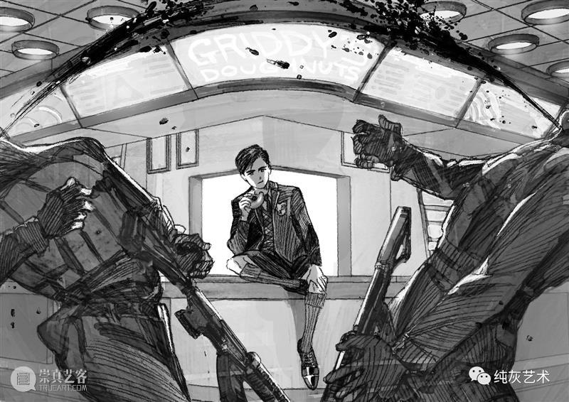 有故事感的型男插画 故事感 型男 插画 韩国 插画师 画面 深意 故事 作品 往期 崇真艺客