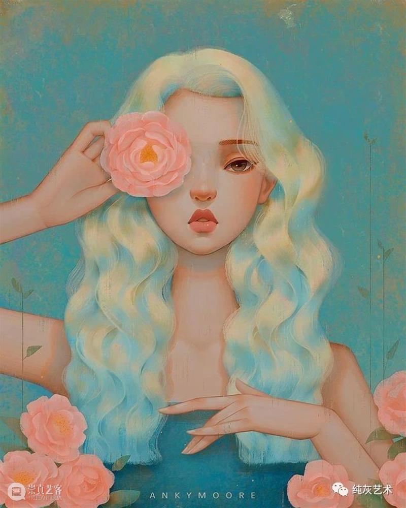 复古风的气质少女插画 插画 气质 少女 风格 色调 画面 笔下 女性 气场 人物 崇真艺客