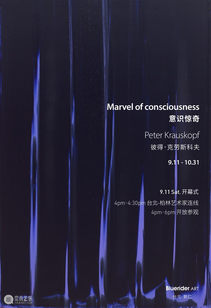 BlueriderDaily 台北·敦仁 新展预告 Marvel of consciousness 意识惊奇 视频资讯 蓝騎士 Bluerider ART 台北 敦仁 意识 预告片 画布 Peter 彼得 克劳斯 科夫 consciousness9.11 崇真艺客