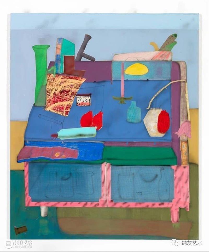 色彩的碰撞衔接  纯灰艺术 色彩 德国 艺术家 Fabian Treibe 画作 室内 主题 现实 看法 崇真艺客