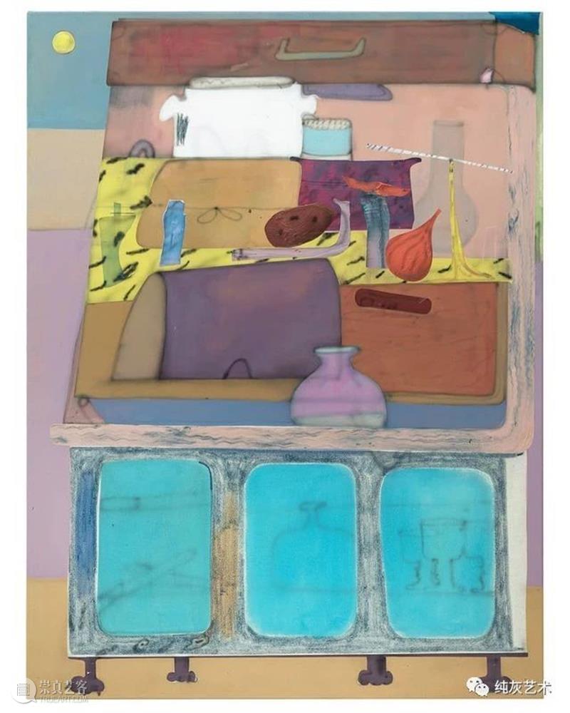 色彩的碰撞衔接  纯灰艺术 色彩 德国 艺术家 Fabian Treibe 画作 室内 主题 现实 看法 崇真艺客