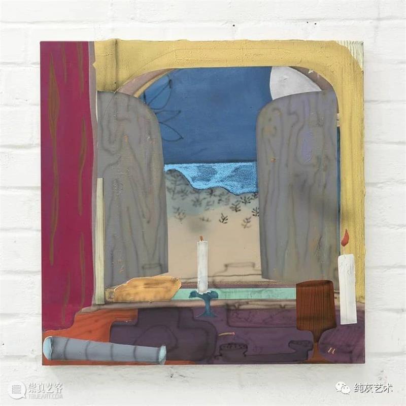 色彩的碰撞衔接  纯灰艺术 色彩 德国 艺术家 Fabian Treibe 画作 室内 主题 现实 看法 崇真艺客