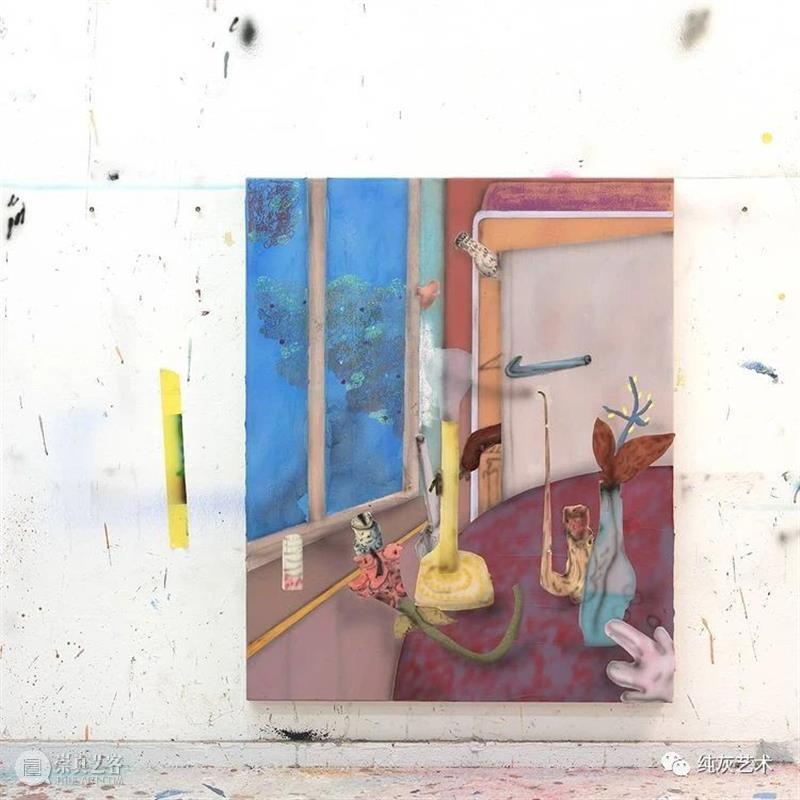 色彩的碰撞衔接  纯灰艺术 色彩 德国 艺术家 Fabian Treibe 画作 室内 主题 现实 看法 崇真艺客