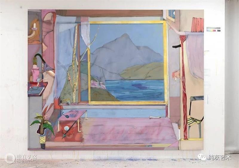 色彩的碰撞衔接  纯灰艺术 色彩 德国 艺术家 Fabian Treibe 画作 室内 主题 现实 看法 崇真艺客