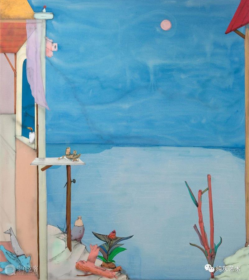 色彩的碰撞衔接  纯灰艺术 色彩 德国 艺术家 Fabian Treibe 画作 室内 主题 现实 看法 崇真艺客