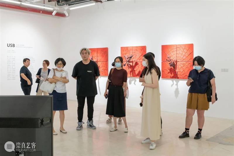 开幕现场 | “USB多端口链接展”第一站—没顶画廊 画廊 USB多端口 现场 USB 多端口 艺术家 策展人 蔡坚 王将 方阳 崇真艺客