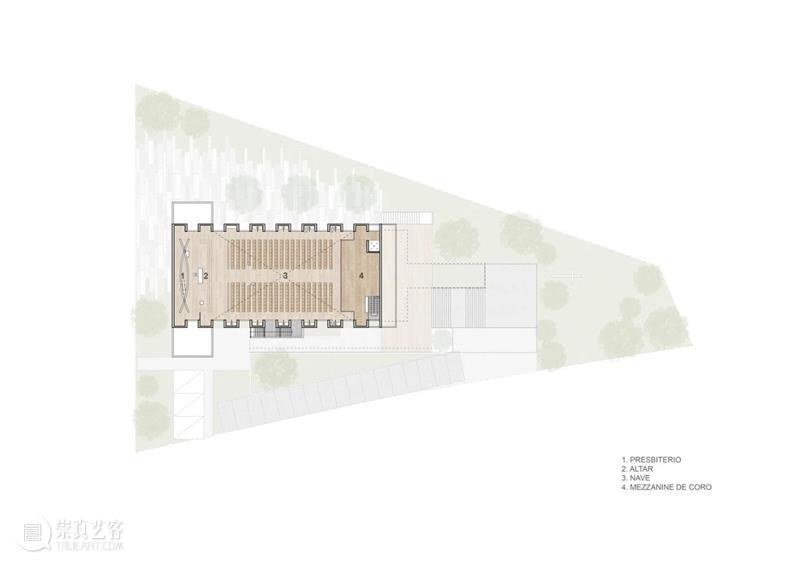 柱墙梁板一体化，新火典礼教堂 / WRKSHP 新火 典礼 教堂 WRK SHP 梁板 JorgeT aboada 空间 自然光 崇真艺客