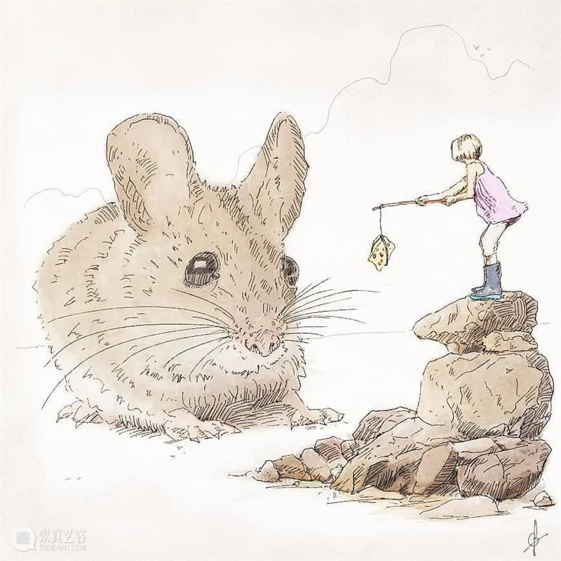 好久没见过这么细腻的笔触了，淡淡的色彩配上魔幻的设计，真厉害！ 笔触 色彩 魔幻 END 崇真艺客