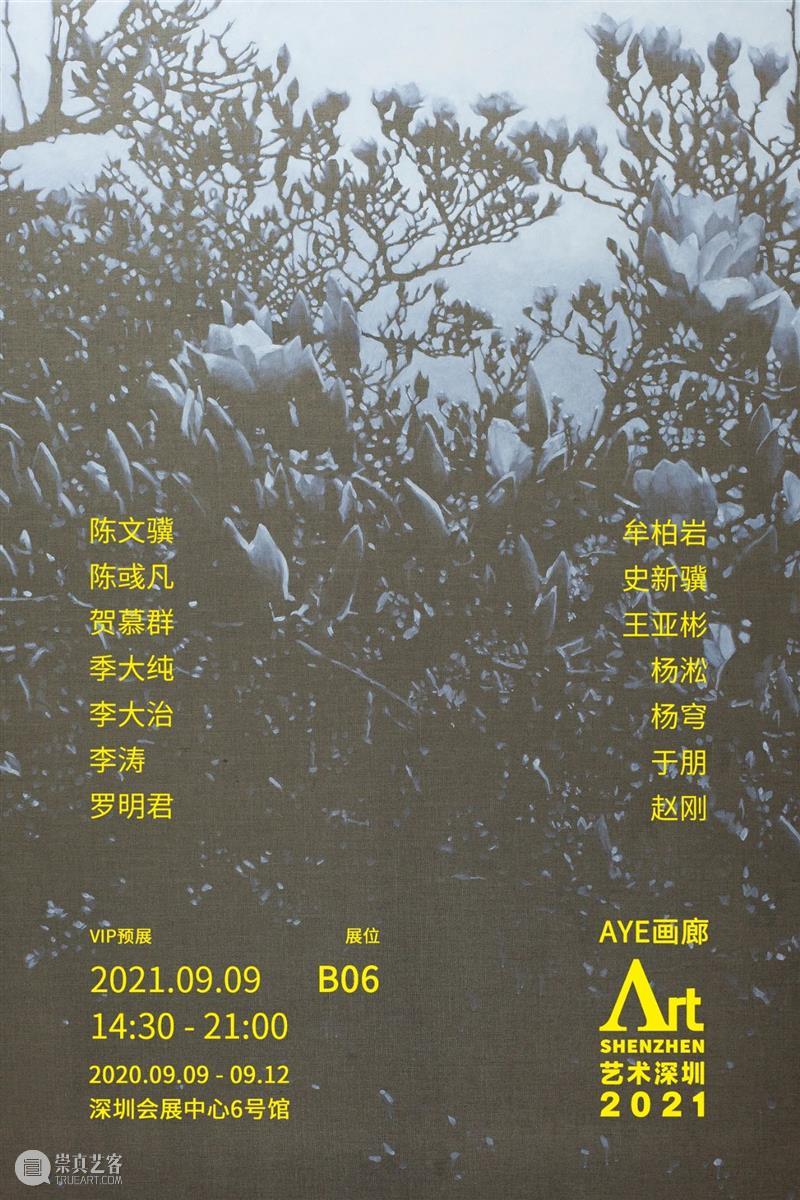 【展讯】艺术深圳2021 | 展位B06 | 参展艺术家介绍（一） 艺术 深圳 展位 艺术家 展讯 陈文骥 陈彧凡 贺慕群 季大纯 李大治 崇真艺客