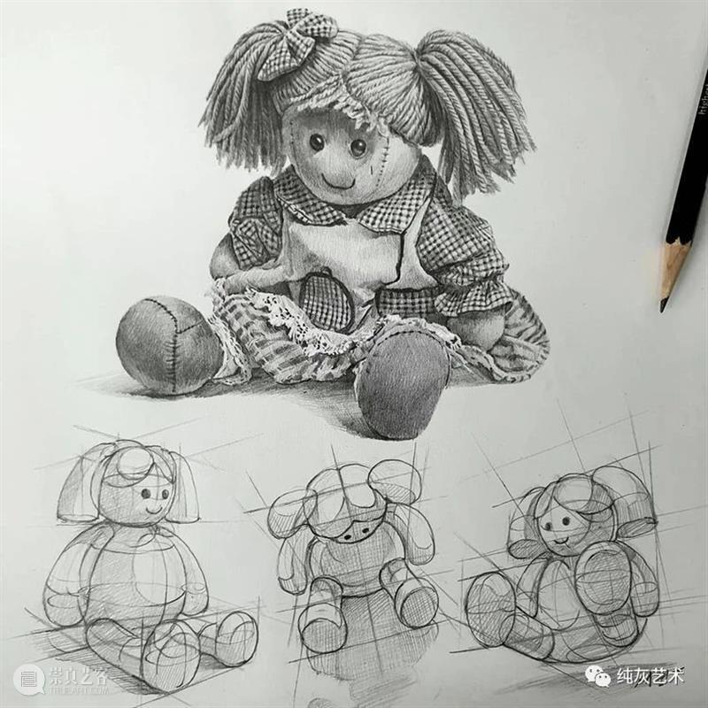 素描静物的结构和质感 素描 静物 结构 质感 韩国 艺术家 anjjaemi 作品 一幅画 细节 崇真艺客