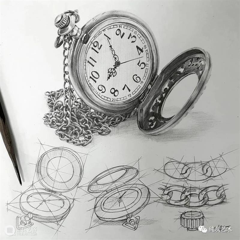 素描静物的结构和质感 素描 静物 结构 质感 韩国 艺术家 anjjaemi 作品 一幅画 细节 崇真艺客