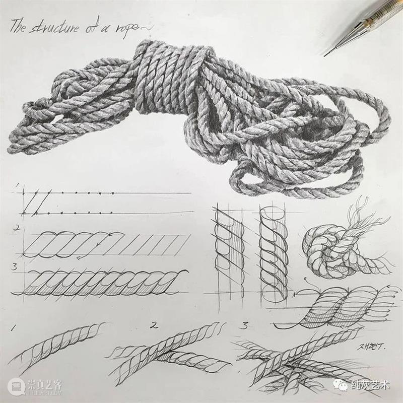 素描静物的结构和质感 素描 静物 结构 质感 韩国 艺术家 anjjaemi 作品 一幅画 细节 崇真艺客