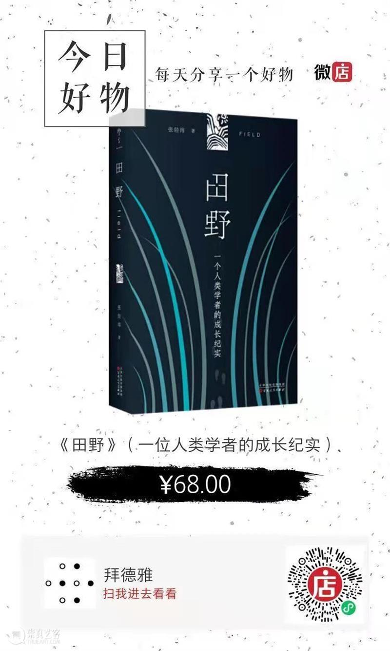田野：一个人类学者的成长纪实 田野 人类 学者 书摊 计划 拜德雅图书工作室 人文 社科 新书 微店 崇真艺客