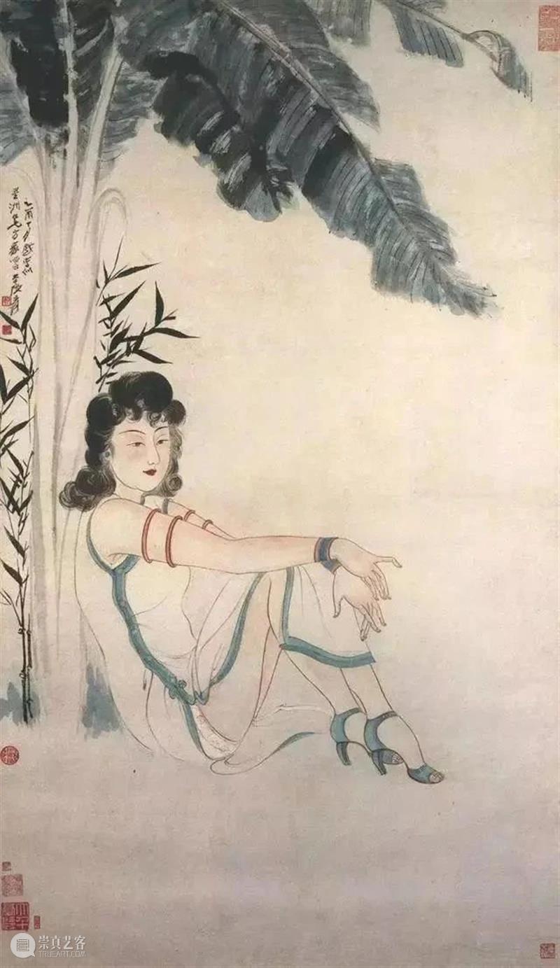 绘画 | 色彩华美、妍丽动人，张大千先生的人物画 张大千 色彩 妍丽 绘画 先生 人物画 上方 中国舞台美术学会 右上 星标 崇真艺客