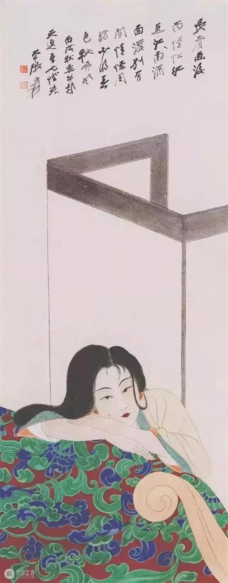 绘画 | 色彩华美、妍丽动人，张大千先生的人物画 张大千 色彩 妍丽 绘画 先生 人物画 上方 中国舞台美术学会 右上 星标 崇真艺客