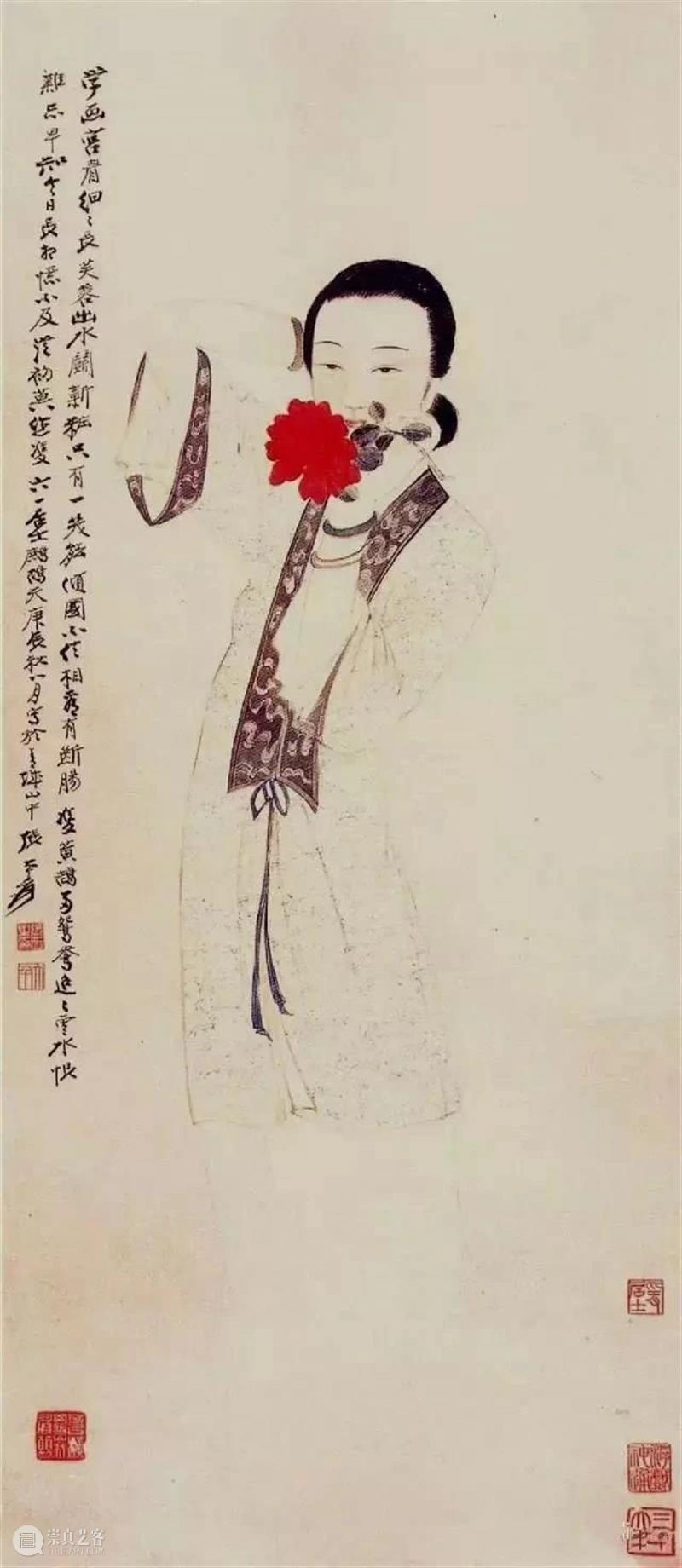 绘画 | 色彩华美、妍丽动人，张大千先生的人物画 张大千 色彩 妍丽 绘画 先生 人物画 上方 中国舞台美术学会 右上 星标 崇真艺客