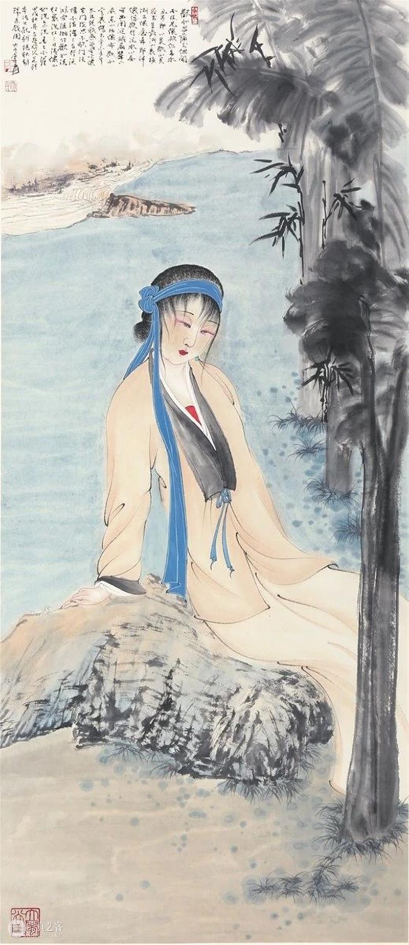 绘画 | 色彩华美、妍丽动人，张大千先生的人物画 张大千 色彩 妍丽 绘画 先生 人物画 上方 中国舞台美术学会 右上 星标 崇真艺客