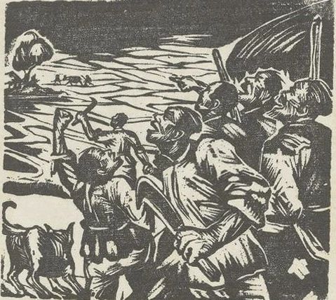 现在新的,年青的,没有名的作家的作品站在这里了 |浙江版画百年 · 1910年代-1940年代 版画 作家 作品 浙江 浙江省立第一师范学校 教员 李叔同 理念 乐石社 漫画会 崇真艺客