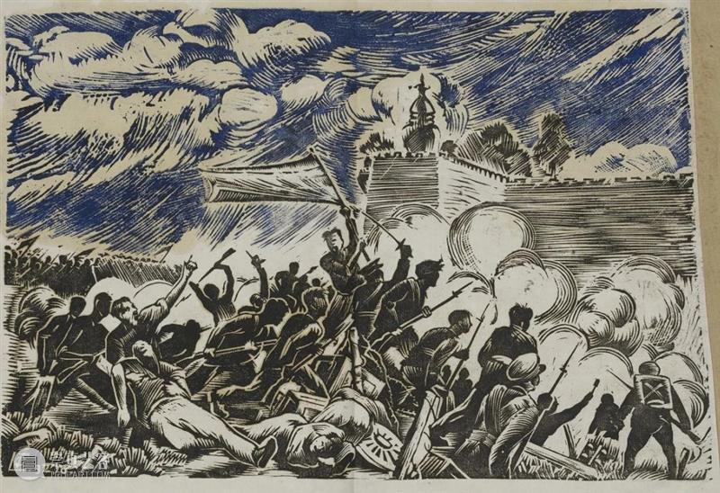 现在新的,年青的,没有名的作家的作品站在这里了 |浙江版画百年 · 1910年代-1940年代 版画 作家 作品 浙江 浙江省立第一师范学校 教员 李叔同 理念 乐石社 漫画会 崇真艺客