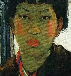 浑浑浊世中独自灿烂的寒菊|细看潘玉良《窗前的自画像》中的六个局部 寒菊 窗前的自画像 潘玉良 局部 浑浑 花丛 篱趣 枝头 何曾吹落北风 郑思肖 崇真艺客