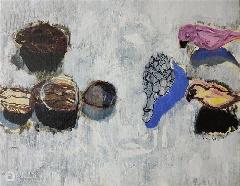 许敏：银手镯微微发光 许敏 手镯 节奏 绘画 流水 时间 女工 炭笔 铅笔 画布 崇真艺客