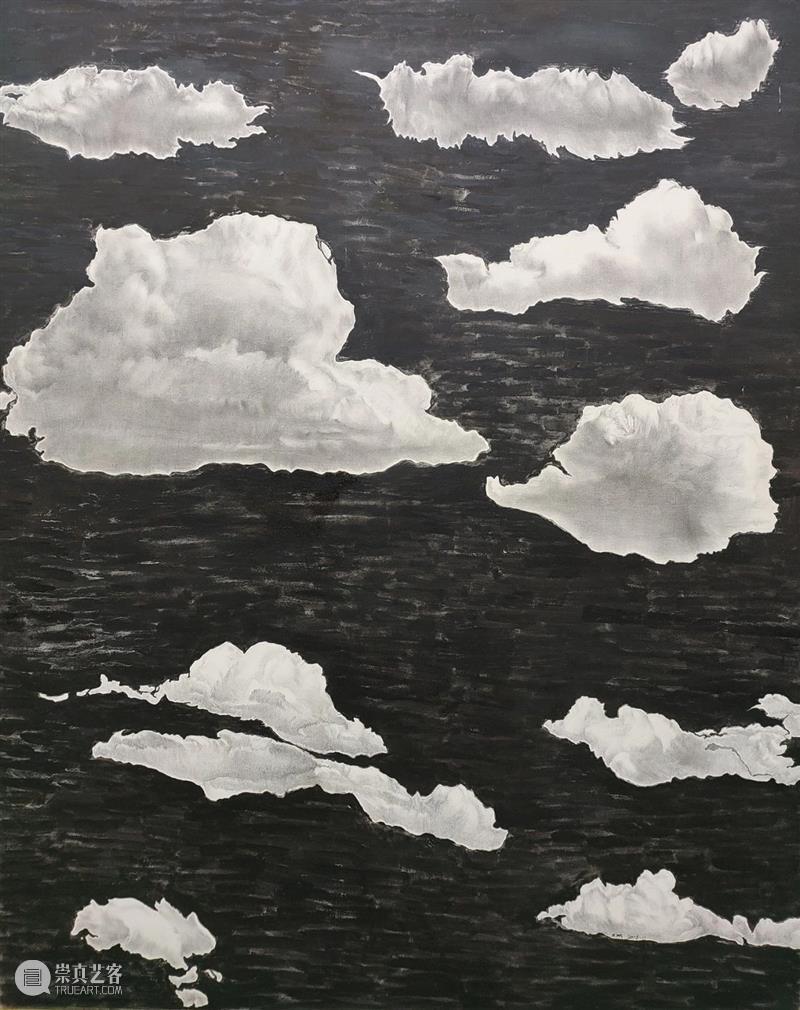 许敏：银手镯微微发光 许敏 手镯 节奏 绘画 流水 时间 女工 炭笔 铅笔 画布 崇真艺客