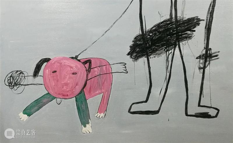 FFA专栏：艺术家张刍狗的那些画“遛狗系列”凸显野生的力量 崇真艺客